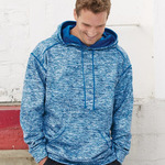 Blend Polyester Fleece Performance Hooded Sweatshirt