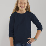LA T Girls' Lightweight French Terry Slouchy Pullover