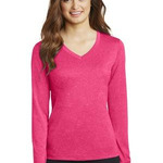 Ladies Long Sleeve Heather Contender ™ V Neck Tee