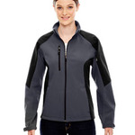 Ladies' Compass Colorblock Three-Layer Fleece Bonded Soft Shell Jacket