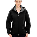 Ladies' Glacier Insulated Three-Layer Fleece Bonded Soft Shell Jacket with Detachable Hood