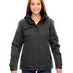 Ladies' Rivet Textured Twill Insulated Jacket