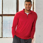 UltraClub&reg; Men’s Cool & Dry Sport Performance Interlock 1/4-Zip Pullover