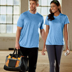 UltraClub&reg; Ladies' Cool & Dry Heather Performance Tee