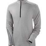 Men’s Heather 3-Stripes 1/4-Zip Fleece