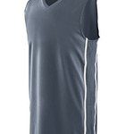 Adult Wicking Polyester Sleeveless Jersey with Mesh Inserts