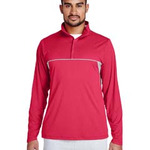 Men's Excel Mélange Interlock Performance Quarter-Zip Top