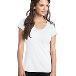 Juniors Slub V Neck Tee