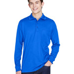 Men's Pinnacle Performance Long Sleeve Piqué Polo with Pocket