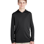 Youth Zone Performance Hooded Long Sleeve T-Shirt