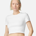 Women's Baby Rib Fitted Cropped Tee