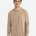 Unisex CVC Hoodie Long Sleeve Tee