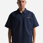 Unisex Quarter-Zip Short Sleeve Work Shirt