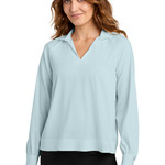 Women's Long Sleeve Buttery Soft Popover Blouse
