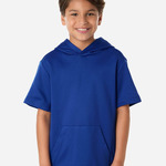 Youth Squad Tech Fleece Hooded Short-Sleeve Sweatshirt