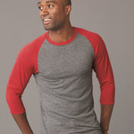 Unisex Triblend Three-Quarter Raglan Baseball T-Shirt