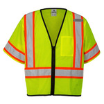 Unisex Class 3 Mesh Zippered Vest