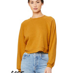Women's Crop Raglan Crewneck Sweatshirt