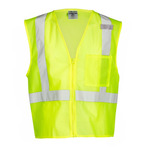 Unisex Single Pocket Zipper Mesh Vest