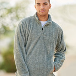 Unisex Boundary Shag Frosty Sherpa Quarter-Zip Pullover
