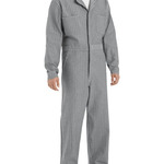 Men's Button-Front Cotton Coverall