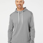 Men's Textured Mixed Media Midweight Hooded Sweatshirt