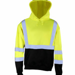Unisex Hi-Vis Hooded Sweatshirt